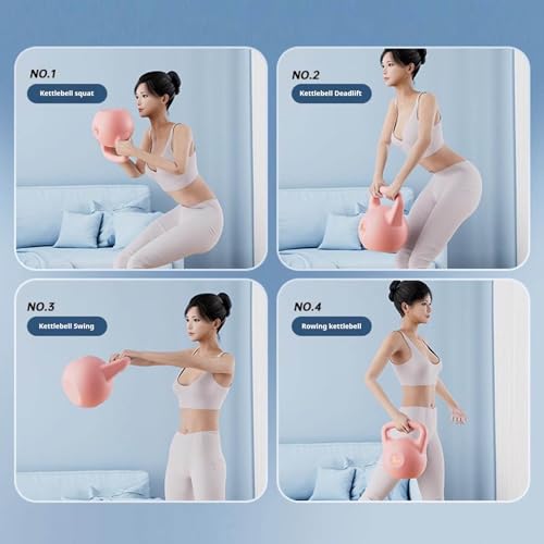 Water Filled Kettlebell, 6kg Adjustable Soft PE Kettle Bell with Ergonomic Non-Slip Handle, Portable Fillable Weight for Home Gym Strength Training Travel Yoga Fitness - color: Light Blue