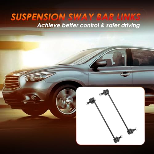 Front Sway Bar Links 2pcs Fit For 2007-2021 Infiniti QX60 JX35 Quest Rogue | Also Fits 2007-2021 Altima Maxima Murano Pathfinder, Replaces#: K750094, K750095, Stabilizer End Link Suspension kit