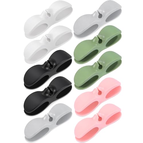 SisBroo Cord Organizer for Appliances, 10PCS Kitchen Appliance Cord Winder Cable Organizer, Cord Holder Cord Wrapper for Appliances Stick on Pressure Cooker, Mixer, Blender, Coffee Maker, Air Fryer - color: white*2+black*2+gray*2+green*2+pink*2