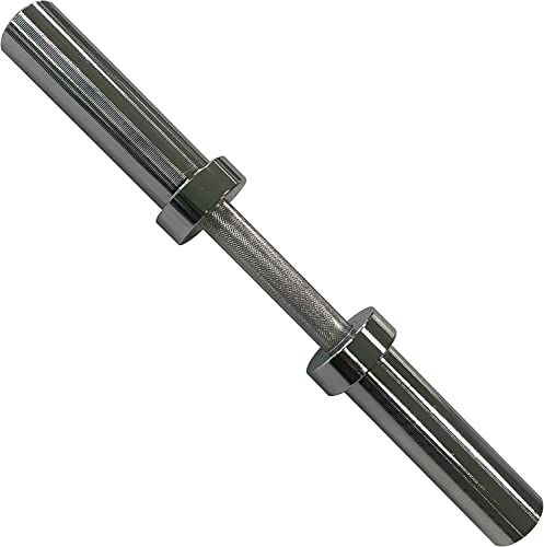 CAP Barbell Olympic Dumbbell Handles | Multiple options - style: Chrome No Collars