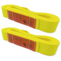 1-Ply Lifting Sling Straps 2”x 12ft - 3100lbs Vertical Capacity Heavy Duty Flat Eye Lift Sling, for Rigging Moving Towing Hoisting -2Pack - Kodiak Straps - color: 2 PACK, size: 2inch x 12ft