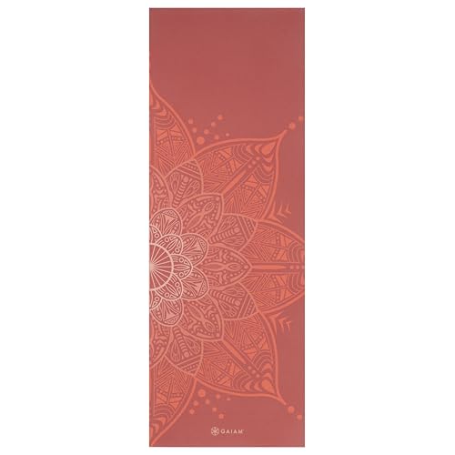 Gaiam Yoga Mat - Premium Print Reversible Extra Thick Non Slip Exercise & Fitness Mat for All Types of Yoga, Pilates & Floor Workouts - color: Changing Petals