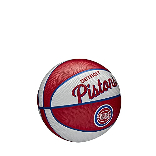 WILSON NBA Team Retro Mini Basketballs - Mini Size - 3" - color: Detroit Pistons, size: Mini