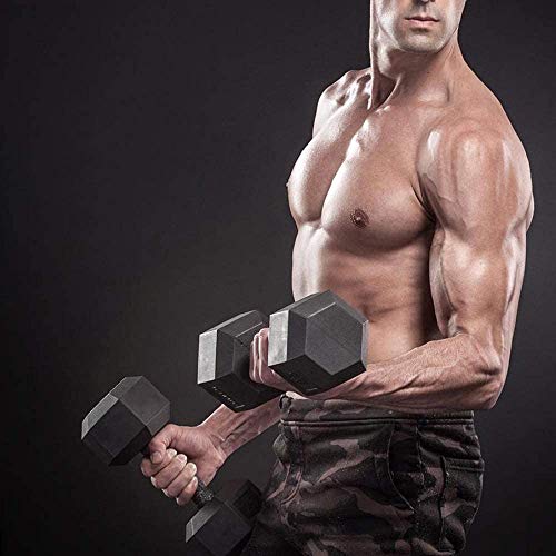 WF Athletic Supply Rubber Coated Hex Dumbbell Set, Multiple Choices Available - Dumbbells with Rack Stand and Mat, or Dumbbells Only (200/550/1200/2100/3000 LB) - color: f. 10 - 70LB w/ 3-tier Rack (No Mat)