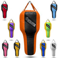 Outslayer Angle Uppercut Heavy Punching Bag for Boxing & MMA - Customizable Colors, Optional D-Ring, Unfilled/Soft Filled Choices - Made in USA - color: Black/Orange, style: Filled Without Bottom D-Ring