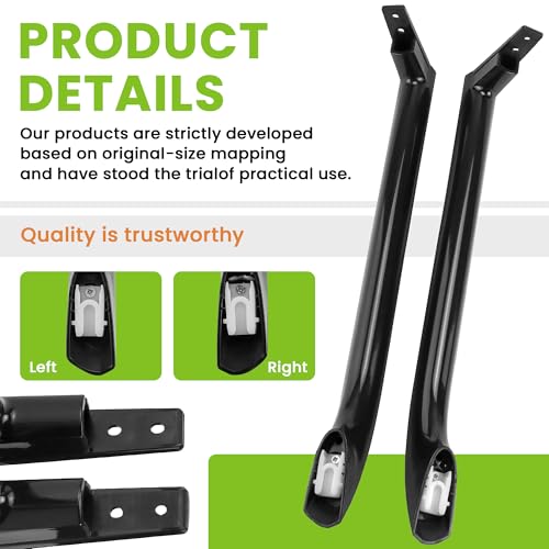 AMI PARTS 5304506471 Refrigerator Door Handle Set (Black) Replaces 242059503 242059506 5304486361 5304504509 5304504510 5304510039 5304510041 4390912 AP6036332 PS11731976 EAP11731976(2 Pack) - color: Black