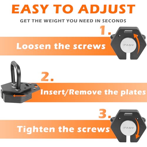 Adjustable Kettlebell Handle Hex Exercise Fitness Kettlebell Grip Training & Weightlifting Equipment for Men Women Strength, Conditioning & Cross-Training