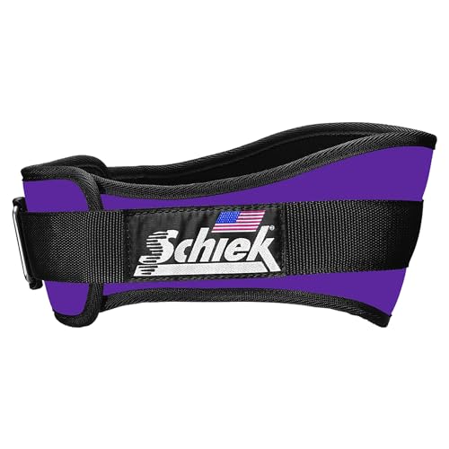 Schiek Sports 2006 Nylon 6 Inches Weight Lifting Belt - Support Belt for Power Lifting - color: Purple, size: Small