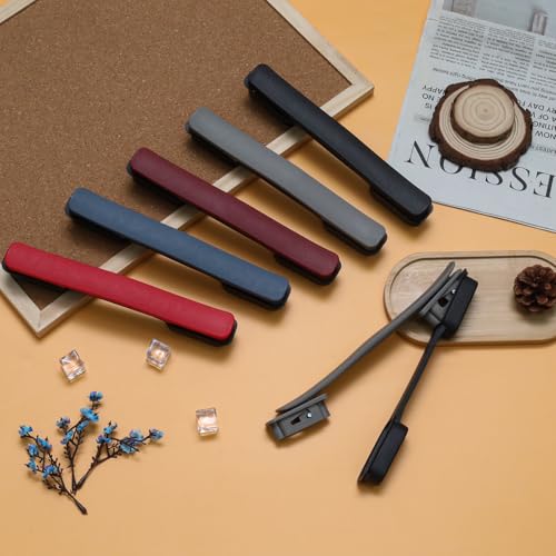 2Pcs Titanium Silver Plastic Luggage Straps with Screws, Luggage Handle Replacement, Grip Carry Strap for Repair - color: Titanium Silver