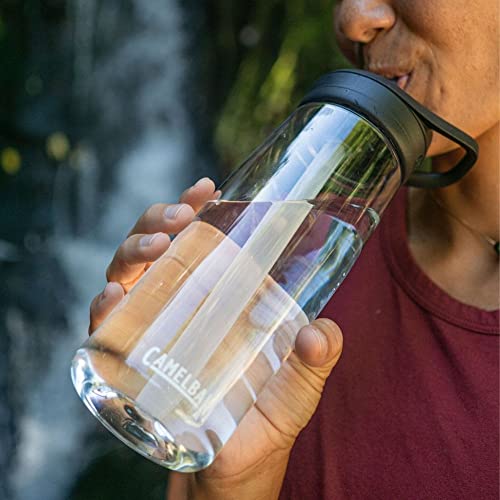 CamelBak Eddy+ Water Bottle with Bite Valve Straw, Leak‑Resistant Easy‑Sip Design for Everyday Hydration, 32oz, Clear - color: Clear, size: 32 Ounces