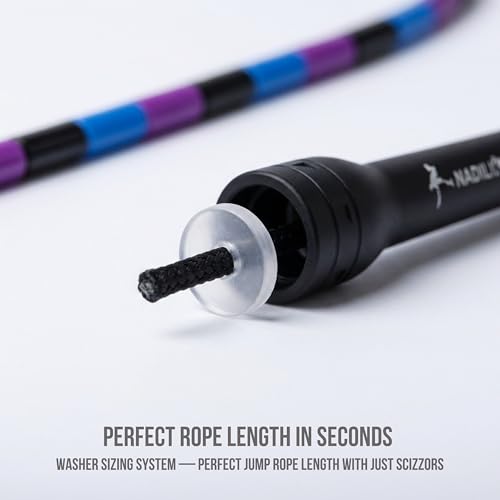 Pro-Grade Beaded Jump Rope for Beginners - color: Galaxy