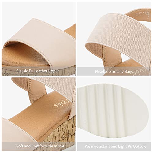 DREAM PAIRS womens Reed - color: Nude, size: 7.5