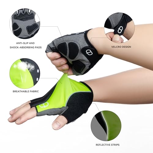 DA--Workout Gloves for Men and Women, Exercise Gloves for Weight Lifting, Cycling, Gym, Training, Breathable and Snug fit-Fluorescent Red - size: Add Extra Size