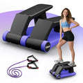 Air Compression Resistance Stepper – Adjustable Mini Stair Climber for Home Cardio Workout, Portable Stepper Machine with LCD Display, 5-Level Adjustable Resistance, Non-Slip Pedals - Batt. not incl.