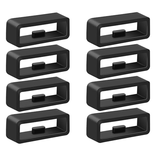 8-Pack Band keepers Compatible with Garmin Forerunner 265/35/235, Forerunner 965 955 945 935 265 255 245 Watch Bands, Silicone Replacement Watch Band Loop/Holder/Retainer Fastener Rings