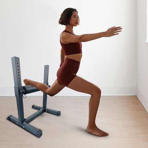 Garvee Bulgarian Split Squat Stand with Adjustable Roller - 11 Height Settings for Single Leg Squats, Lunges, Home Gym Workouts Strength Training