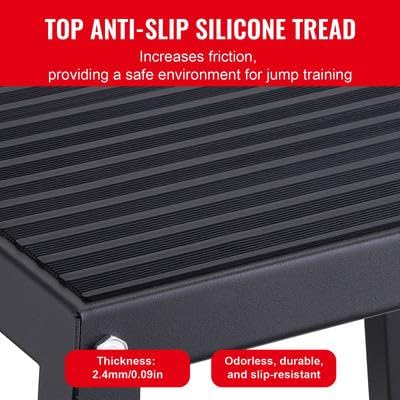 Happybuy Plyometric Jump Boxes, 12/18/24/30 Inch Agility Jumping Platform, Anti-Slip Exercise Step Up Box Set for Home Gym Training, Conditioning, Strength Training, Black