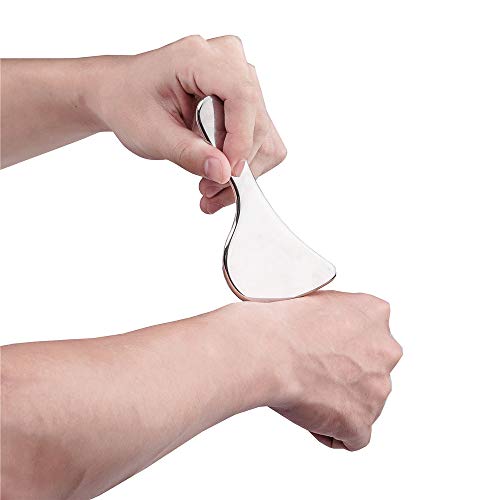 Medical Stainless Steel Gua Sha Muscle Scraper Tool-P Shape - style: C