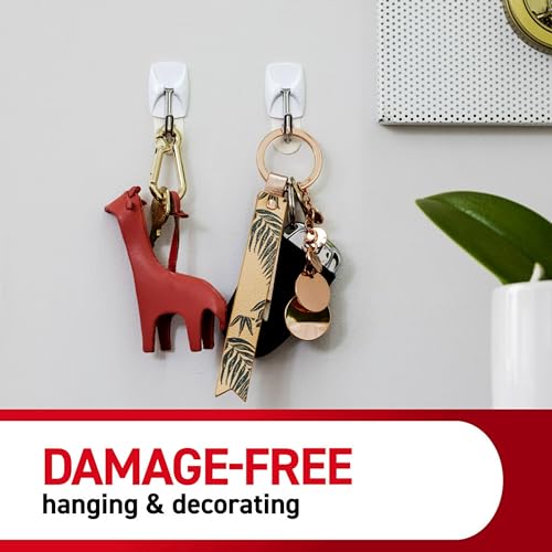 Command Small Wire Toggle Hooks, 32 Count, and 48 Strips, Damage Free Hanging Wall Hooks with Adhesive Strips, No Tools Required for Hanging, Organization and Storage, Holds up to 0.5 lb - size: 32 Hooks