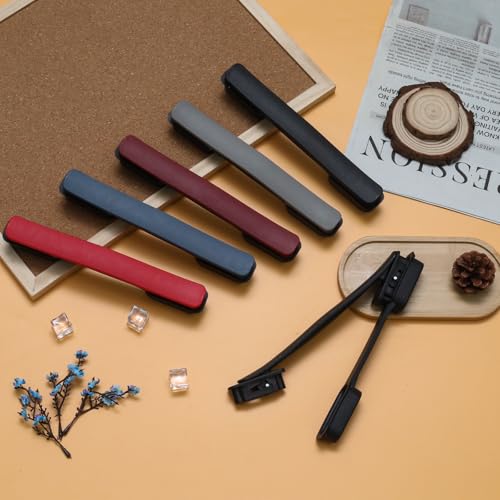 2Pcs Black Plastic Luggage Straps with Screws, Luggage Handle Replacement, Grip Carry Strap for Repair - color: Black