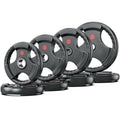 XDDIAS Rubber Weight Plates for Barbell, 2-Inch Olympic Grip Plate for Strength Training, Weightlifting and Bodybuilding in Home & Gym, Solid Cast Iron Weight Plates Pair and Sets - color: 230LBS Set (Pair of 10, 25, 35, 45)