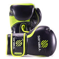 Sanabul Essential Gel Boxing Gloves for Men & Women, Kickboxing MMA, Muay Thai Gloves and Heavy Bag Training Punching & Sparring - color: Black/Green, size: 10 oz