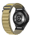 One Click Alpine Loop Bands Compatible with Samsung Galaxy Watch 7 Band/Galaxy Watch 6 4 5 FE Band 40mm 44mm/Watch 6 4 Classic 47mm 43mm 42mm 46mm/5 Pro 45mm, 20mm No Gap Nylon Sport Strap for Men - color: 14#Tan