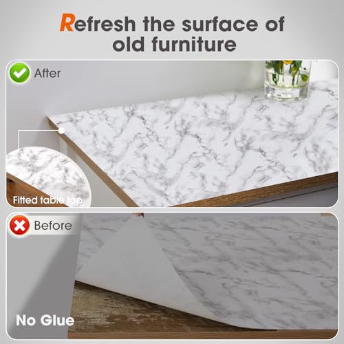 Drawer and Shelf Liner, Non-Slip Kitchen Cabinet Liners Non-Adhesive Thick Strong Grip Waterproof Washable Mats Protect Dresser Shelves Cupboard Bathroom Cabinets, White Marble, 12 in X 10 FT - color: Marble, size: 11.8"W x 118"L