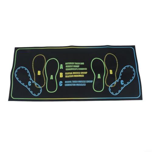 Non-Slip Pilates Training Mat with 2-Inch Cushion for Squats Lunges Yoga and Home Gym Workouts - size: D