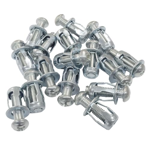 Hollow Wall Anchors, M8x30, 20 Pack | Heavy Duty Cavity Fixing Anchors, For Thin Walls/Aluminium Cladding Sheet/Steel Pipe/Iron Sheet/Hollow Plastic Sheet - size: M8 x 1.18"