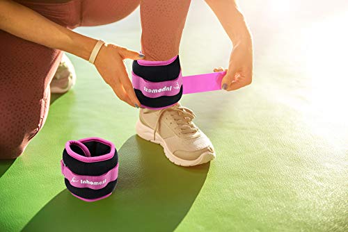 Ankle Weights, 0.5/1/1.5/2/3/4/5 LB 1 Pair Wrist Arm Leg Weights for Women Men Kids for Strength Training, Jogging, Gym Workout, Aerobics, Physical Therapy - color: Purple 3LB Set (1.5LB each)