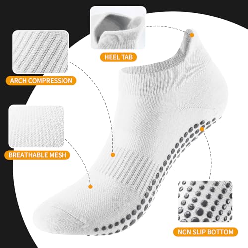 Halloscume Yoga Mat Bag Set for Women Including Yoga Tote Bag (Without Mat) Booty Resistance Bands Non Slip Sports Socks Silicone Ties for Pilates Travel Workout Office Home Gym - color: White