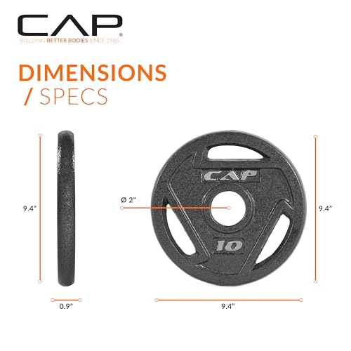 CAP Barbell 2-Inch Olympic Weight Plate | Multiple Options - size: 10 lb - Set of 4, style: Elite
