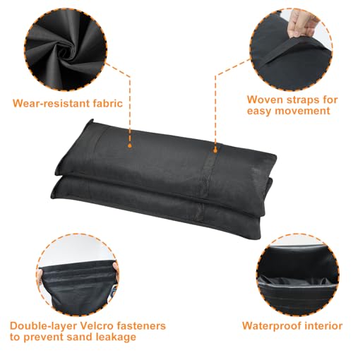 Umbrella Base Weight Sandbags Set of 2,Sand Bags for Outdoor Umbrella Base, Heavy Duty Umbrella Base Weight,for Cantilever Patio Umbrella, Trampoline,Gazebos - size: 29‘’*11‘’(2pcs)