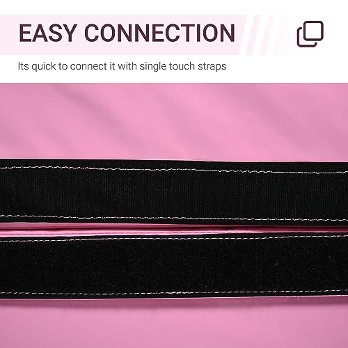 Soozier Pole Dance Mat, 2"T x 5'W Folding Pole Crash Mat for Home, Lightweight and Foldable - color: Pink