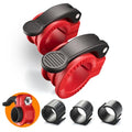 Narrow Barbell Clips 2.5cm Width for Olympic Bars, 0.9-1.18inch Adjustable Weight Clamps, Quick Release Locking Collars for Weightlifting - color: RED+BLACK