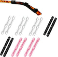 MOLDERP Eyeglass Ear Cushions - Soft Silicone Glasses Ear Grip Temple Tips Eyeglass Pads ，7 Pairs (Black，clear，Pink, all) - color: Black，clear，pink