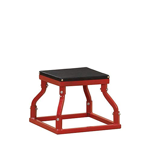 Body-Solid Tools Steel Frame Plyo Box - Ideal for Plyometric Jump Box Workouts, Step Up Exercises - Essential Equipment for Home Gym - style: 12-Inch
