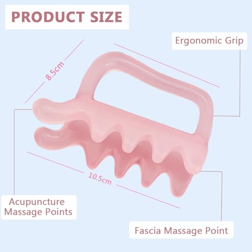 Lymphatic Massager for Cellulite Remover Body Sculpting - Handheld Cellulite Massage Tool for Body Bloat Blood Circulation Lymphatic Drainage Fascia Massage - size: Fascia Massager-pink