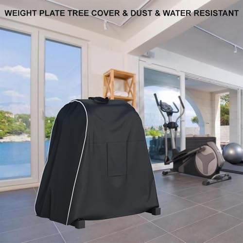 Strength Training Plate Tree Cover, Barbell Weight Rack Cover, For Home Gym CAP Triangle Barbell Weight Rack, Strength Training Tree Weight Plate Rack (Cover Only) - size: 39x19x37