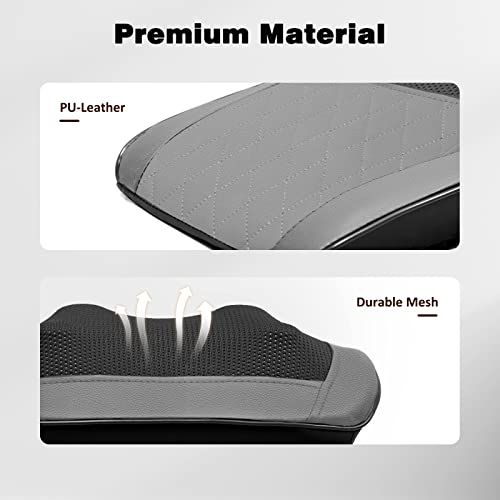 Boriwat Back Massager with Heat, 3D Kneading Massage Pillow for Back, Neck, Shoulder, Leg Pain Relief Deep Tissue, Gifts for Women Men Mom Dad(Dark Gray) - style: Dark Gray