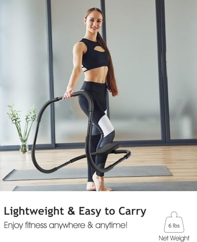 Crunches Ab Equipment, Ab Crunch Roller, Sit-Up Assistant Device, Ab Workout Machines for Home Exercise, Core Strength, Black