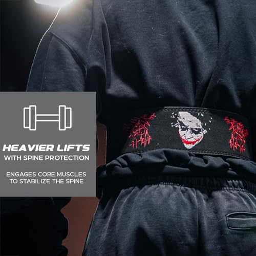 Katamu USPA & IPL Approved Premium Lever Belt | — 10mm and 13mm Leather - color: Black Out Wings, size: Small - 13mm