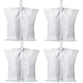 ABCCANOPY Canopy Weights 120 LBS Tent Sand Bags,4-Pack White(No Sand) - color: White, size: 120 LBS