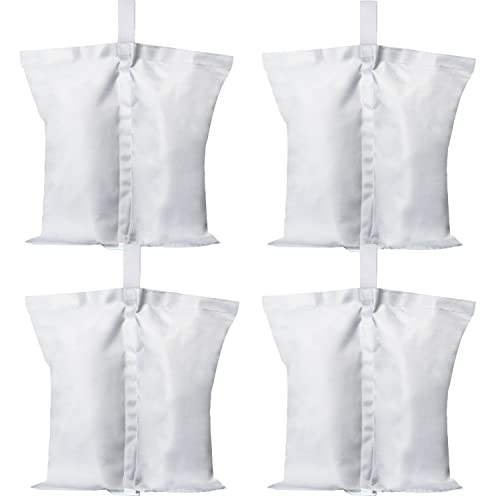 ABCCANOPY Canopy Weights 150 LBS Tent Sand Bags,4-Pack White(No Sand) - color: White, size: 150 LBS