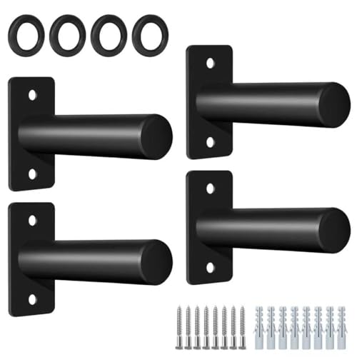 EVERYMATE Weight Plate Rack, Wall Mount Weight Plate Holder for Bumper Plates, Max Weight Capacity 330 lb, Home Gym Organizer - size: 2-inch-4P-M
