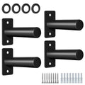 EVERYMATE Weight Plate Rack, Wall Mount Weight Plate Holder for Bumper Plates, Max Weight Capacity 330 lb, Home Gym Organizer - size: 2-inch-4P-M