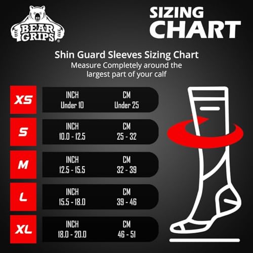 Bear Grips Deadlift Shin Guards - Breathable Gym Equipment Rope Climbing Shin Guard for Men and Women - Injury Prevention Calf Support Shin Guard Sleeves for Ultimate Shin Protection - color: Black, size: Small