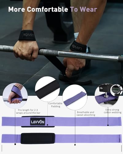 Barbell Squat Pad Set- Nylon Padding AntiSlip- Thick Foam Barbell Pad for Squats Cushion,Lunges&Bar Padding for Hip Thrusts -Standard Olympic Weight Bar Pad (Wrist Straps Weightlifting-Ankle Straps) - color: Ankle-Purple