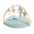 Ingenuity Cozy Spot Reversible Duvet Activity Gym & Play Mat with Wooden Toy bar - Loamy, Newborn and up - color: Loamy